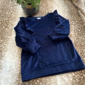 3T Navy Blue Velour Shirt